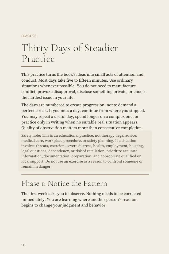 Opening page of Thirty Days of Steadier Practice